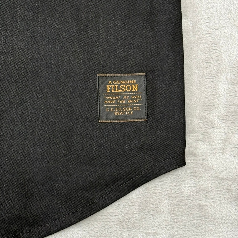 Filson x Wrangler Adventure Shirt Mens XL Black Pearl Snap Western New NWT - Picture 4 of 9